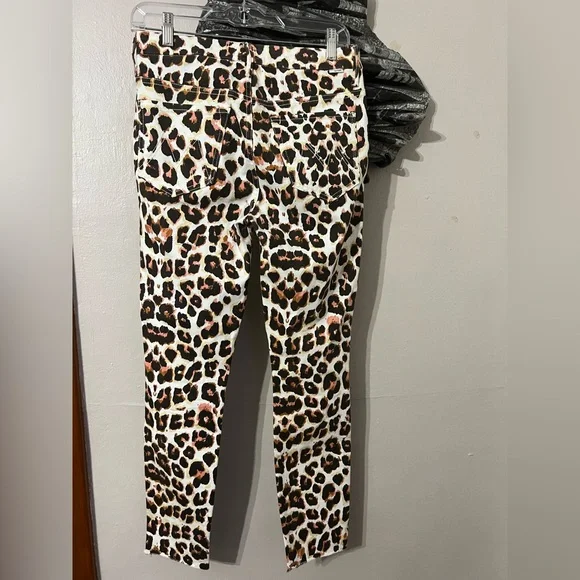 MOTHER Denim High Waisted Looke Ankle Fray In Touch Of The Tiger Size 27 - Picture 6 of 11